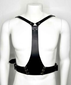 Finn Hinged Men's Leather Chest Harness