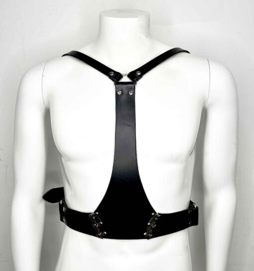 Finn Hinged Leather Chest Harness - Image 7