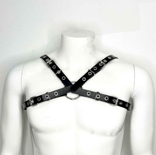 Helios Leather Chest Bulldog Harness - Image 5