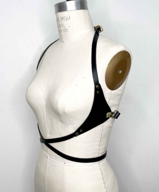 Adelaide Leather Wrap Torso Harness