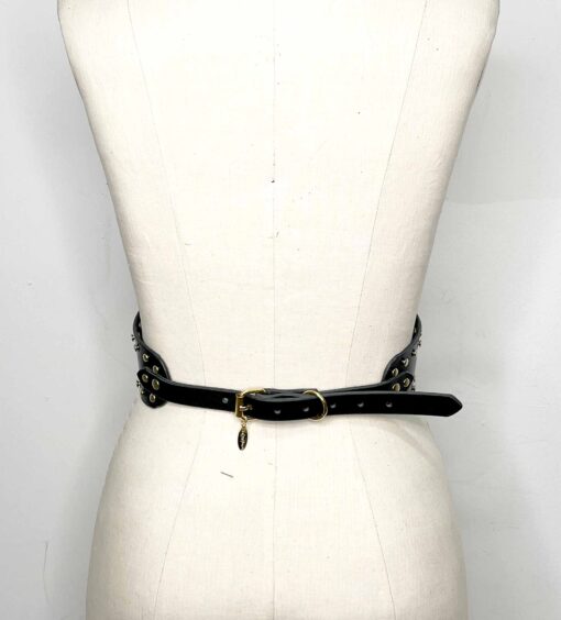 Archer Wide Leather Waist Cincher Belt - Image 4