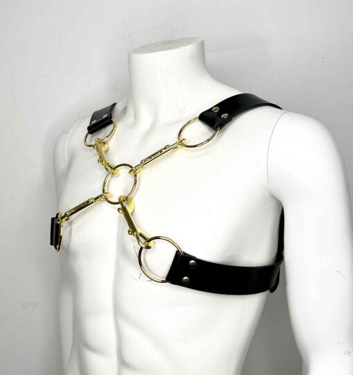 Crossroads Clip Leather Chest Harness - Image 2