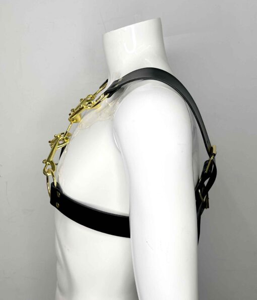 Crossroads Clip Leather Chest Harness - Image 3