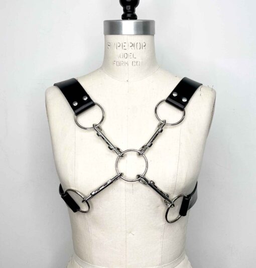 Crossroads Clip Leather Chest Harness - Image 5