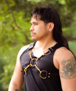 Alternative view of Crossroads Clip Leather Chest Harness