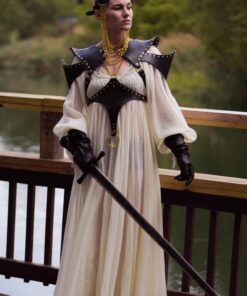 Alternative view of Archer Chain and Leather Underbust Harness