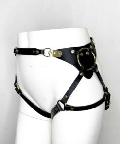 Adelaide Black Leather Hip Harness