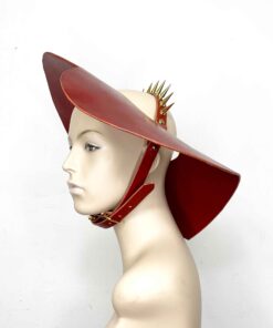 Heart Wide Brim Floppy Leather Hat