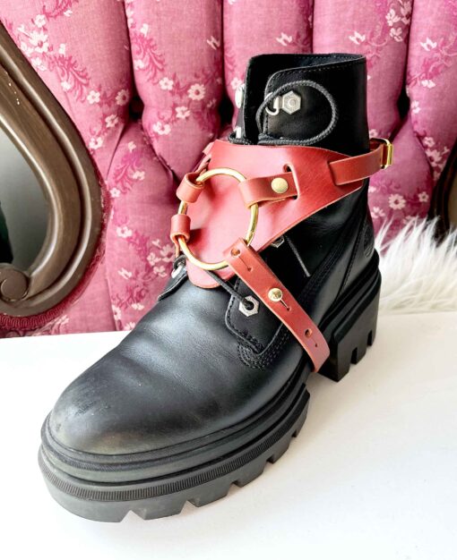 Adelaide Leather Boot Strap Harness
