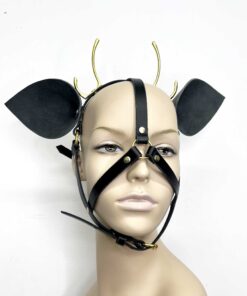 Darling Leather Reindeer Animal Face Harness