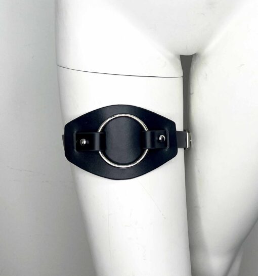 Bronte Thigh Leather Strap-On Harness - Image 2