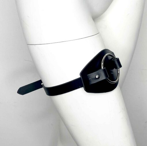 Bronte Thigh Leather Strap-On Harness - Image 3